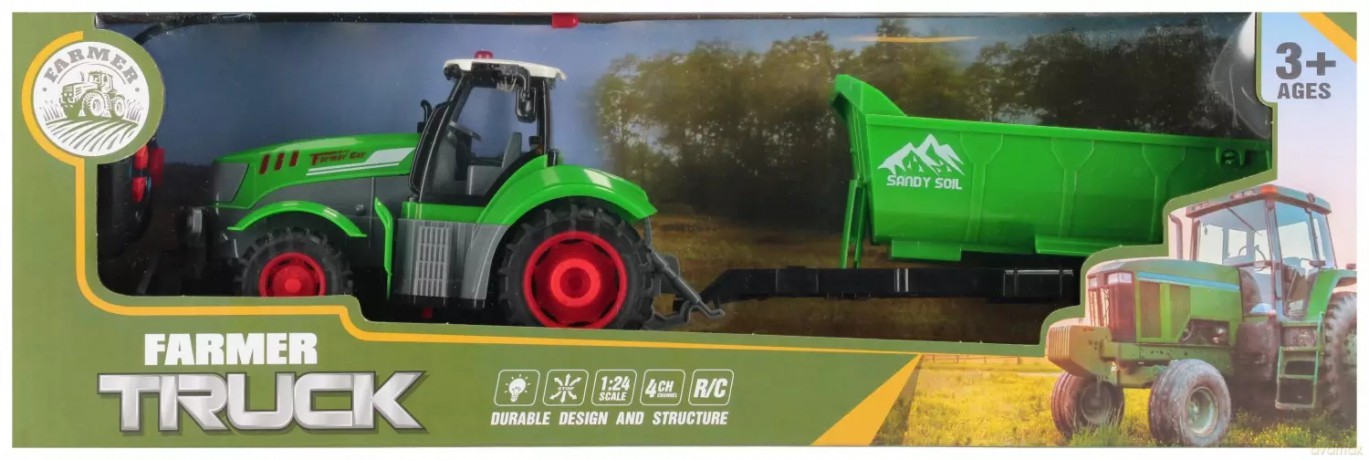Traktor R/c Ff Lad Akc 48x16x12 Mc Wb 36