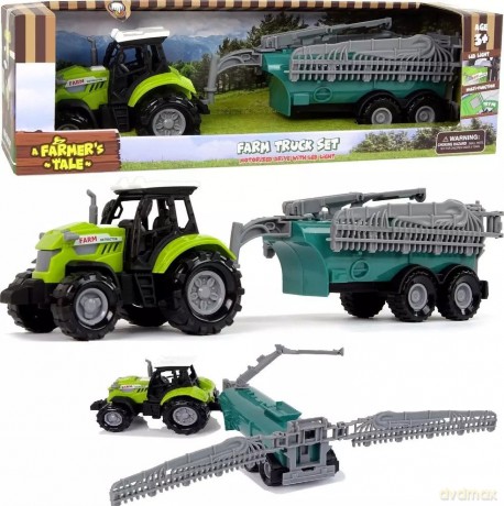 Traktor z przyczepą