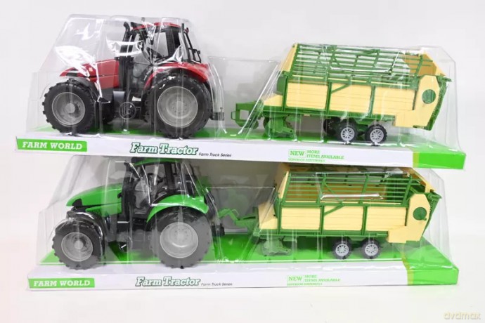 Traktor z przyczepą pod kloszem 1207688 76882