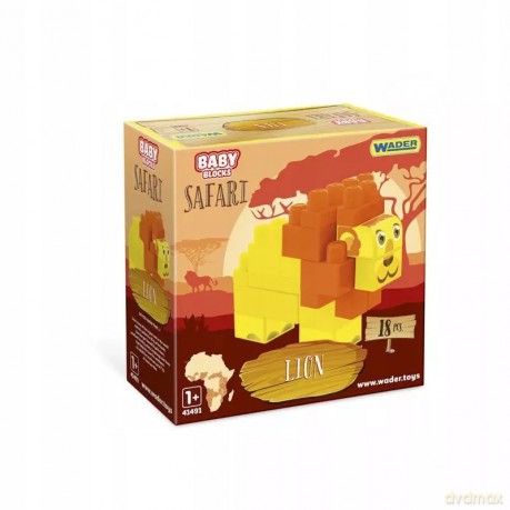 WADER Baby Blocks Safari 41491 [KLOCKI]