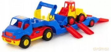 Wader-Polesie 8879 "ConsTruck", ciężarówka + "Basics", ładowarka w siatce