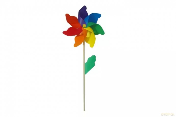 Wiatraczek z drewnianą rączką 110cm U1267 05721