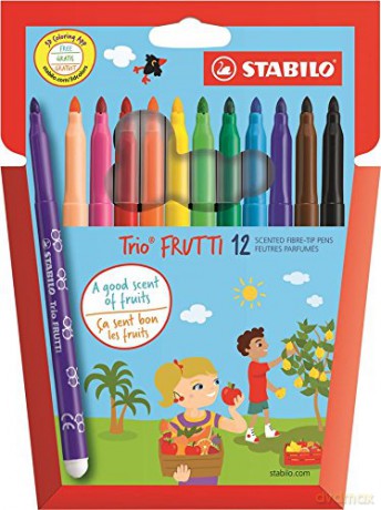 Flamastry Stabilo Trio Frutti 12 kolorów (280/12-01) [KSIĄŻKA]