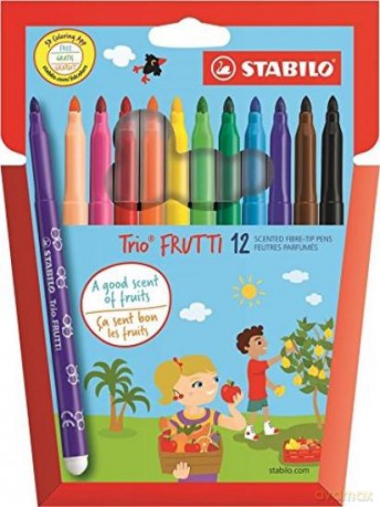 Flamastry Stabilo Trio Frutti 12 kolorów (280/12-01) [KSIĄŻKA]