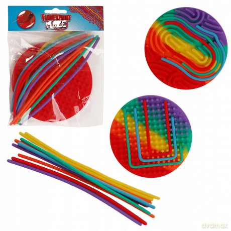 Zabawka Fingerprint Maze 12 Nitek 12,5cm Różne Rodzaje Hipo 621904 Mix 1szt