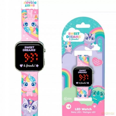 Zegarek LED z kalendarzem Sweet Dreams KL11621 Kids Euroswan