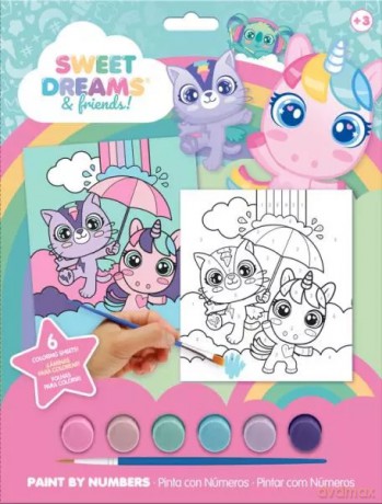 Zestaw do malowania po numerkach Sweet Dreams KL11618 Kids Euroswan