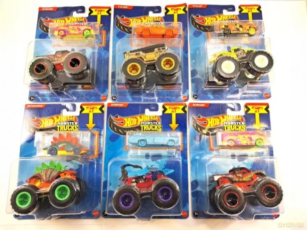 Zestaw Hot Wheels Monster Trucks 2 Autka *Różne* Idealne