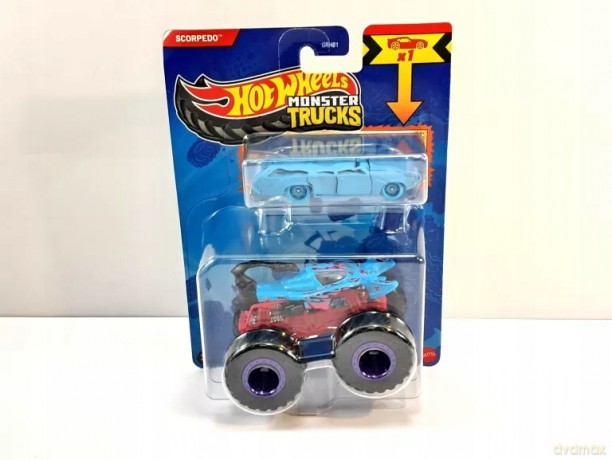 Zestaw Hot Wheels Monster Trucks Scorpedo 2 Autka