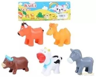 Zwierzęta gumowe 5szt [FIGURKA]