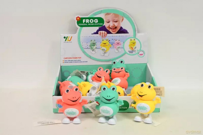 Żaba nakręcana 12szt/disp G210376 79118