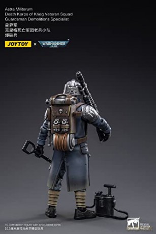 Astra Militarum Death Korps of Krieg Veteran Squad Guardsman Demolitions Specialist Warhammer 40k 1/18 Figurka 11 cm