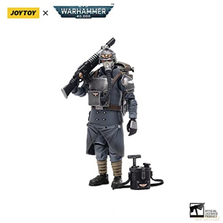 Astra Militarum Death Korps of Krieg Veteran Squad Guardsman Demolitions Specialist Warhammer 40k 1/18 Figurka 11 cm