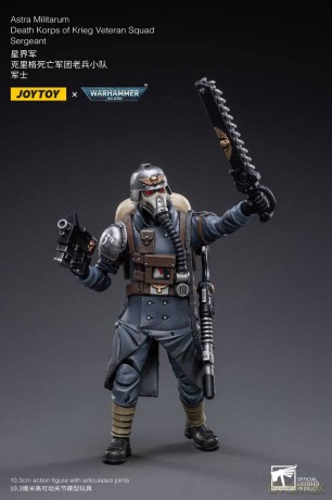 Astra Militarum Death Korps of Krieg Veteran Squad Sergeant Warhammer 40k 1/18 Figurka 10 cm