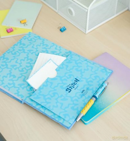 Disney Stitch Plush Notes A5 z długopisem / Disney Stitch A5 premium notebook + projector pen