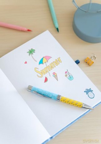 Disney Stitch Plush Notes A5 z długopisem / Disney Stitch A5 premium notebook + projector pen