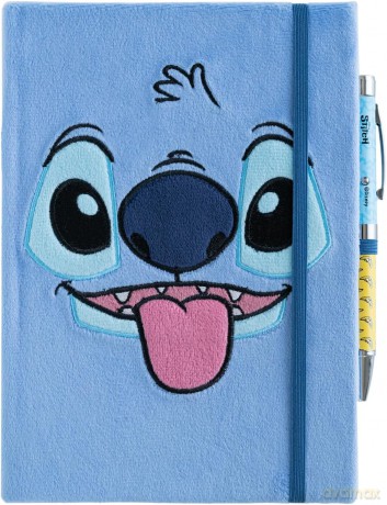 Disney Stitch Plush Notes A5 z długopisem / Disney Stitch A5 premium notebook + projector pen