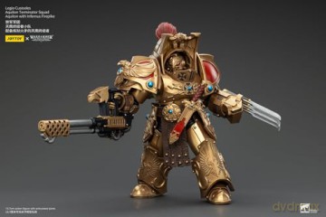 Legio Custodes Aquilon Terminator Squad Aquilon with Infernus Firepike Warhammer The Horus Heresy 1/18 Figurka 14 cm