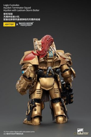 Legio Custodes Aquilon Terminator Squad Aquilon with Lastrum Storm Bolter Warhammer The Horus Heresy 1/18 Figurka 14 cm