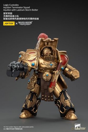 Legio Custodes Aquilon Terminator Squad Aquilon with Lastrum Storm Bolter Warhammer The Horus Heresy 1/18 Figurka 14 cm
