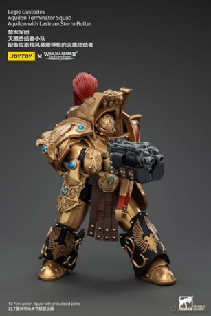 Legio Custodes Aquilon Terminator Squad Aquilon with Lastrum Storm Bolter Warhammer The Horus Heresy 1/18 Figurka 14 cm