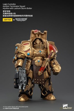 Legio Custodes Aquilon Terminator Squad Aquilon with Lastrum Storm Bolter Warhammer The Horus Heresy 1/18 Figurka 14 cm