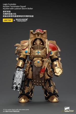 Legio Custodes Aquilon Terminator Squad Aquilon with Lastrum Storm Bolter Warhammer The Horus Heresy 1/18 Figurka 14 cm
