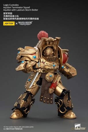 Legio Custodes Aquilon Terminator Squad Aquilon with Lastrum Storm Bolter Warhammer The Horus Heresy 1/18 Figurka 14 cm