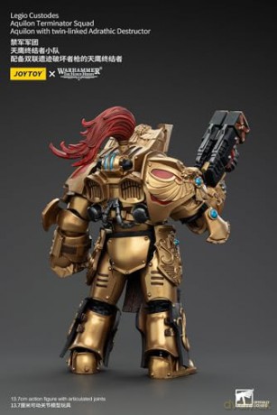 Legio Custodes Aquilon Terminator Squad Aquilon with twin-linked Adrathic Destructor Warhammer The Horus Heresy 1/18 Figurka 14 cm