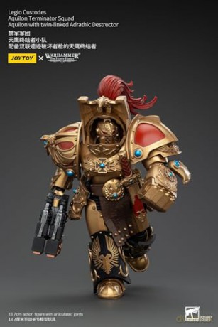 Legio Custodes Aquilon Terminator Squad Aquilon with twin-linked Adrathic Destructor Warhammer The Horus Heresy 1/18 Figurka 14 cm