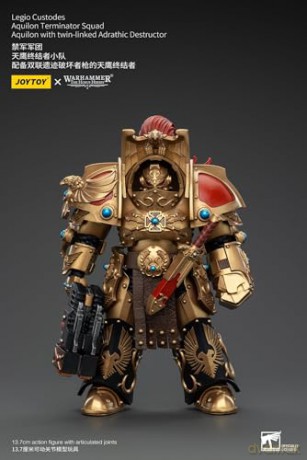 Legio Custodes Aquilon Terminator Squad Aquilon with twin-linked Adrathic Destructor Warhammer The Horus Heresy 1/18 Figurka 14 cm
