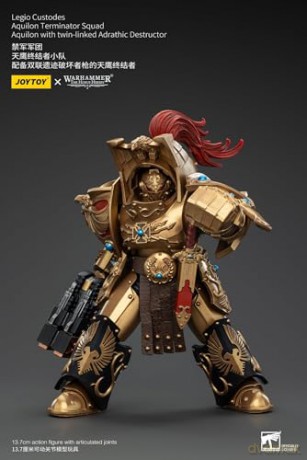 Legio Custodes Aquilon Terminator Squad Aquilon with twin-linked Adrathic Destructor Warhammer The Horus Heresy 1/18 Figurka 14 cm