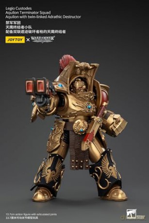 Legio Custodes Aquilon Terminator Squad Aquilon with twin-linked Adrathic Destructor Warhammer The Horus Heresy 1/18 Figurka 14 cm