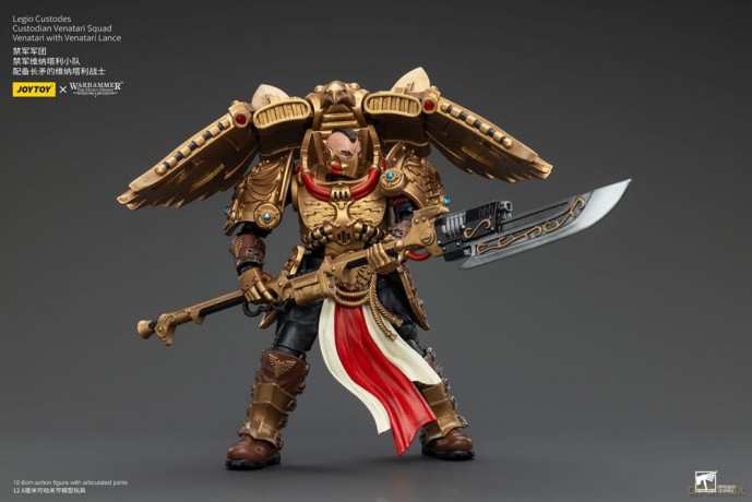 Legio Custodes Custodian Venatari Squad Venatari with Venatari Lance Warhammer The Horus Heresy 1/18 Figurka 13 cm