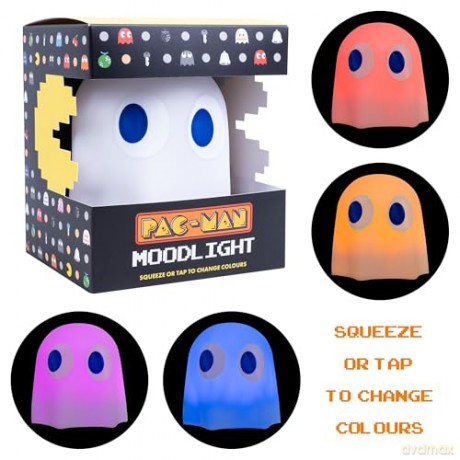 Pac-man lampka zmieniająca kolor Duszek (wysokość: 9,9 cm) / Pac-man Colour Changing Mood Light Ghost (high: 9,9 cm)