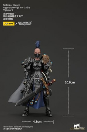 Sisters of Silence Argent Lynx Vigilator Cadre Vigilator 1 Warhammer The Horus Heresy Figurka 19 cm