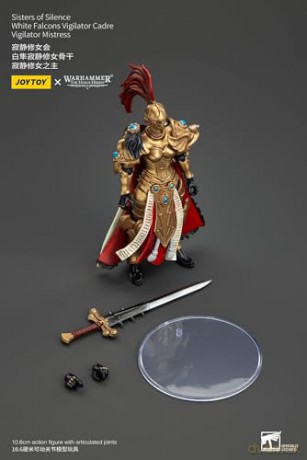 Sisters of Silence White Falcons Vigilator Cadre Vigilator Mistress Warhammer The Horus Heresy Figurka 19 cm