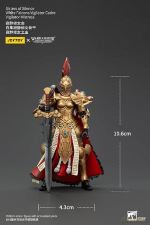 Sisters of Silence White Falcons Vigilator Cadre Vigilator Mistress Warhammer The Horus Heresy Figurka 19 cm
