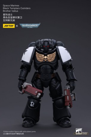 Space Marines Black Templars Outriders Brother Valtus Warhammer 40k 1/18 Figurka 12 cm