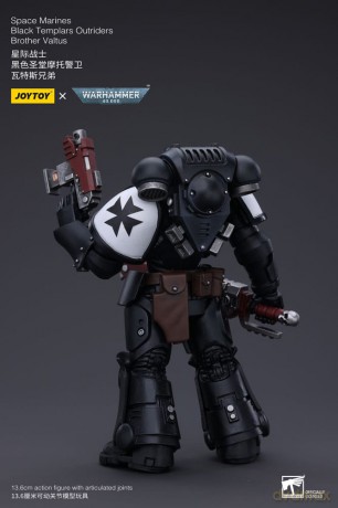 Space Marines Black Templars Outriders Brother Valtus Warhammer 40k 1/18 Figurka 12 cm