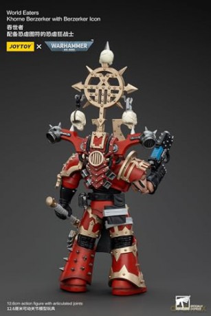 World Eaters Khorne Berzerker with Berzerker lcon Warhammer 40k 1/18 Figurka 13 cm