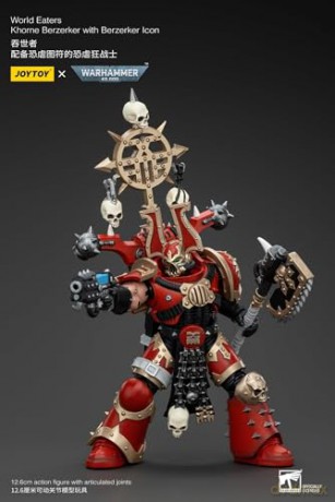 World Eaters Khorne Berzerker with Berzerker lcon Warhammer 40k 1/18 Figurka 13 cm