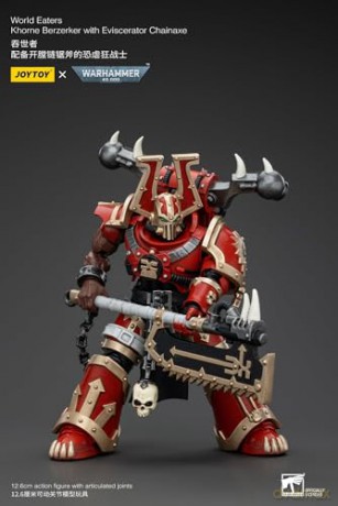 World Eaters Khorne Berzerker with Eviscerator Chainaxe Warhammer 40k 1/18 Figurka 13 cm