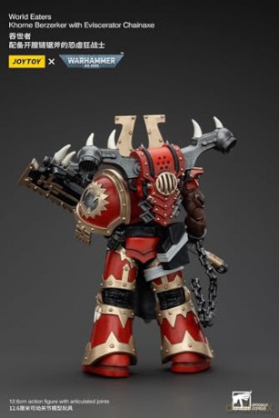 World Eaters Khorne Berzerker with Eviscerator Chainaxe Warhammer 40k 1/18 Figurka 13 cm