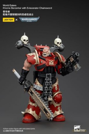 World Eaters Khorne Berzerker with Eviscerator Chainsword Warhammer 40k 1/18 Figurka 13 cm