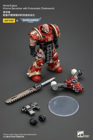 World Eaters Khorne Berzerker with Eviscerator Chainsword Warhammer 40k 1/18 Figurka 13 cm