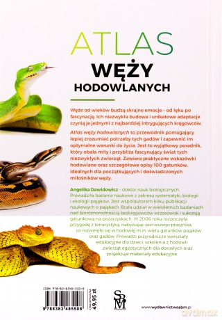 Atlas węży hodowlanych. 100 gatunków - Angelika Dawidowicz [KSIĄŻKA]