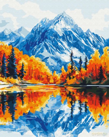 Malowanie po numerach BRUSHME 40x50 cm Jesień w górach
