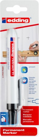 Marker permanentny automatyczny e-11 EDDING 1,5-3mm czarny blister