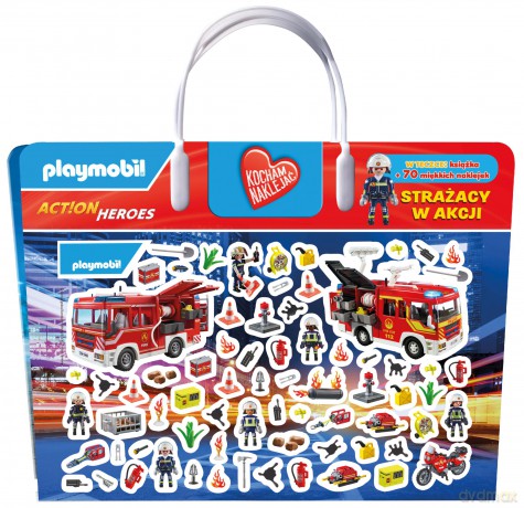 Strażacy w akcji. Playmobil Action Heroes. Kocham naklejać [KSIĄŻKA]